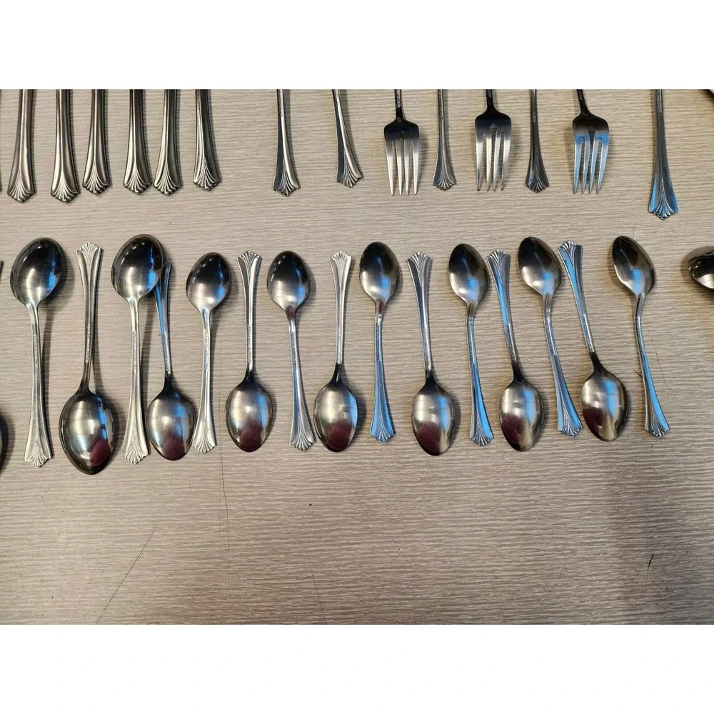 Stanley Roberts Rogers Co‎ SS Triumph Forks Knives Spoons Assortment 35 Pcs